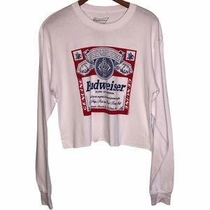 Budweiser Women’s Crop Shirt Size Large